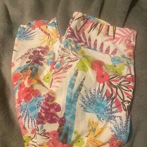 Fresh produce crop colorful Tropical Print leggings